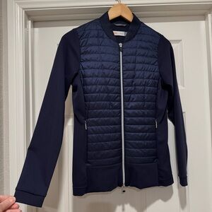 New! KJUS Retention Women’s Insulated Golf Jacket in Navy Blue Size 36 Small